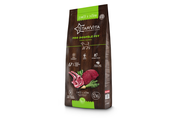 2391_2krm1063.png StarVita sausas maistas suaugusiems šunims su ėriena ir žvėriena – 12 kg - Image 1