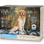 VivaVita konservuotas maistas maišeliais, paukštiena, jautiena – 12 × 100 g