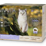 VivaVita kačių konservuotas maistas maišeliais kastruotoms katėms – 12 × 85 g